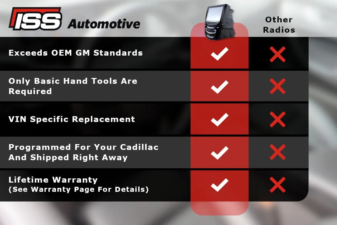 2017 Cadillac CTS Radio Replacement