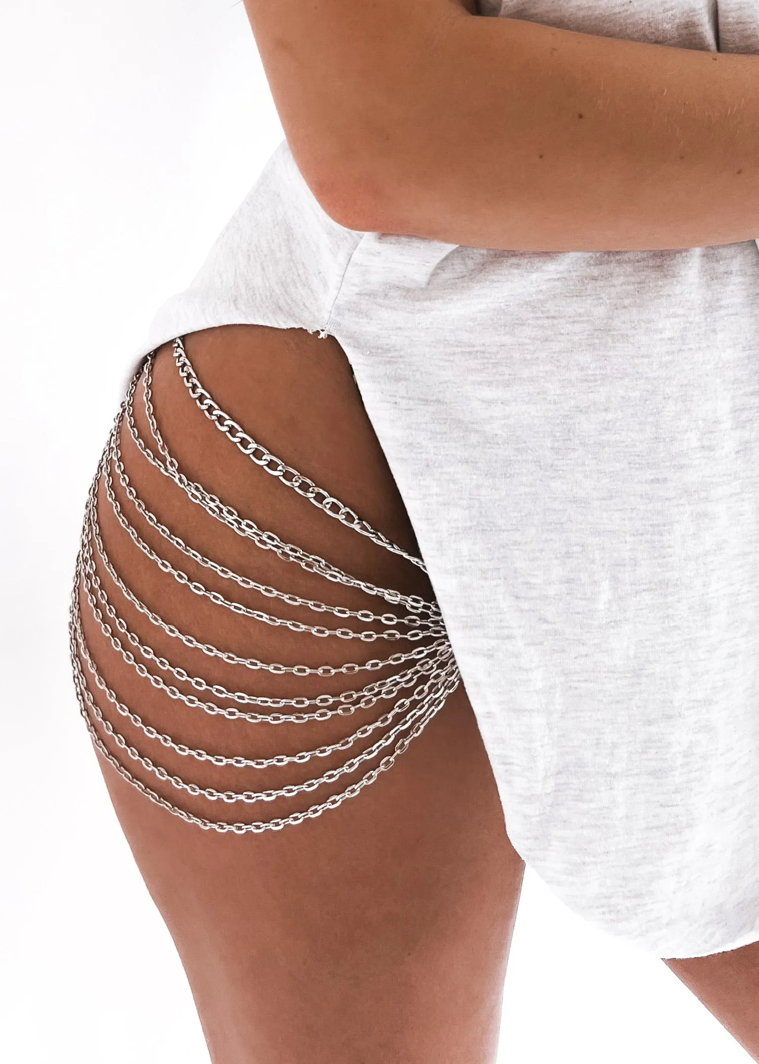 A WOMAN'S PLACE IS ON TOP SIDE SLIT TEE