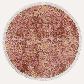 Aboriginal Art Beach Towel Kalkatungu (2)