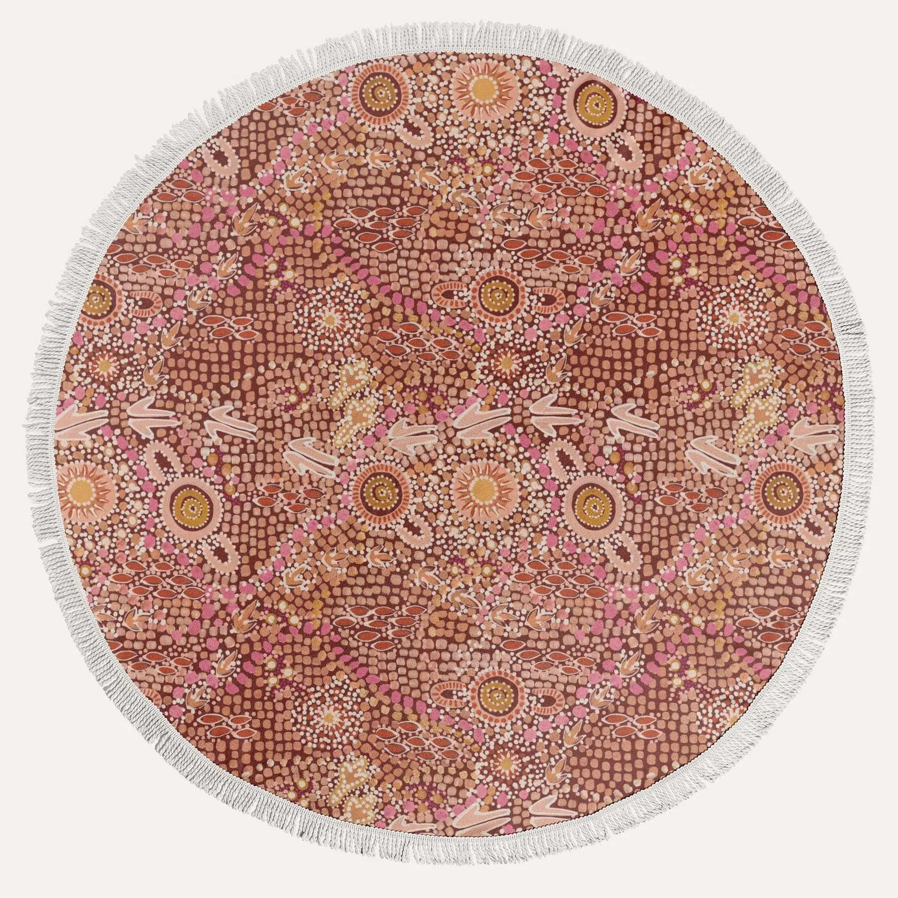 Aboriginal Art Beach Towel Kalkatungu (2)
