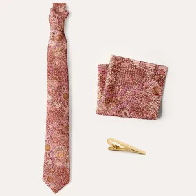 Aboriginal Art Necktie Set Kalkatungu