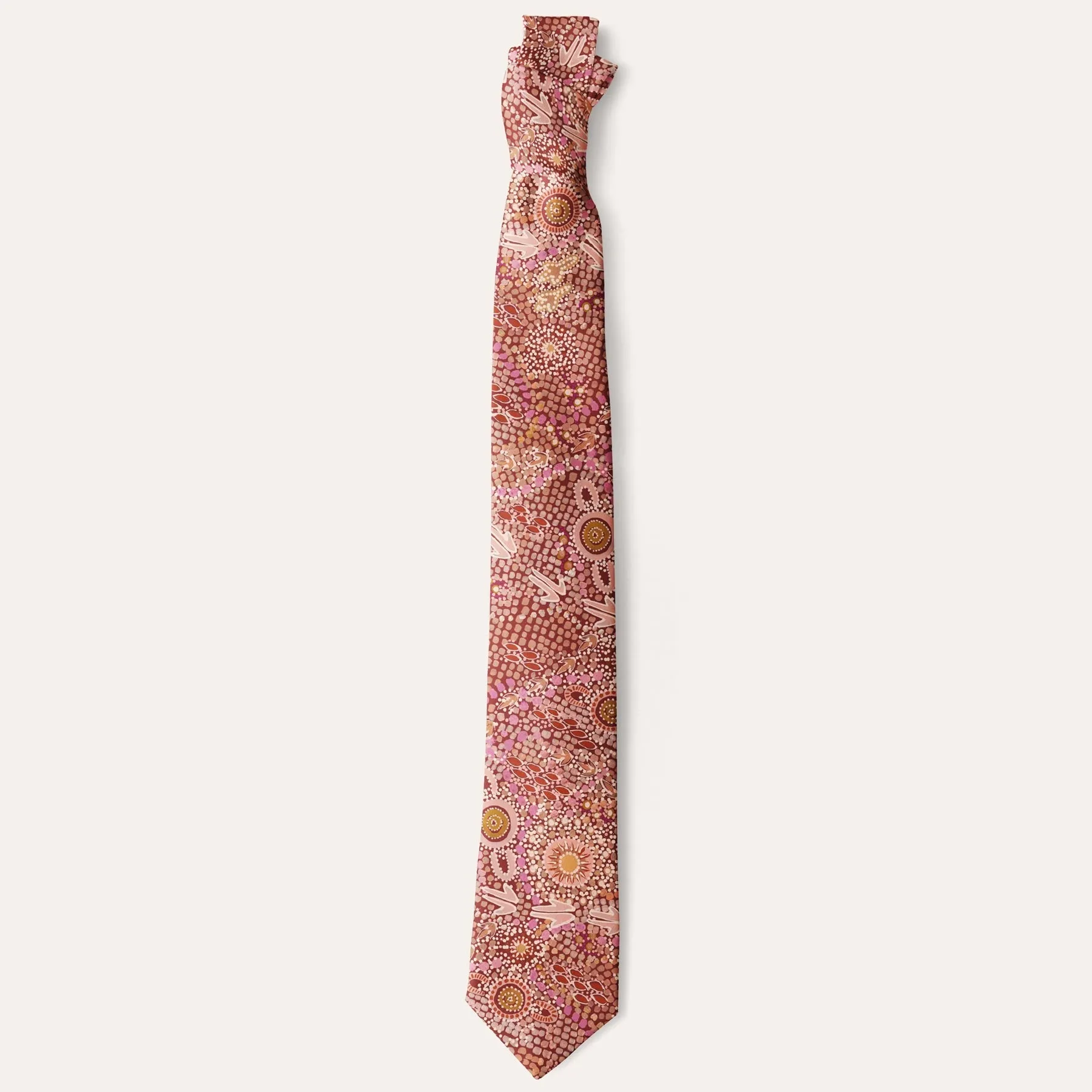Aboriginal Art Necktie Set Kalkatungu