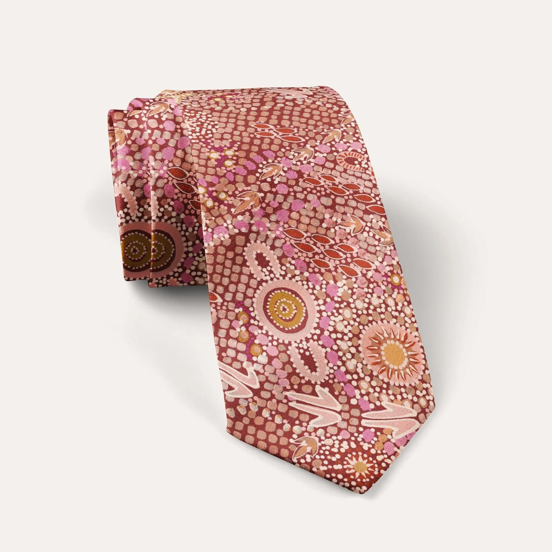 Aboriginal Art Necktie Set Kalkatungu
