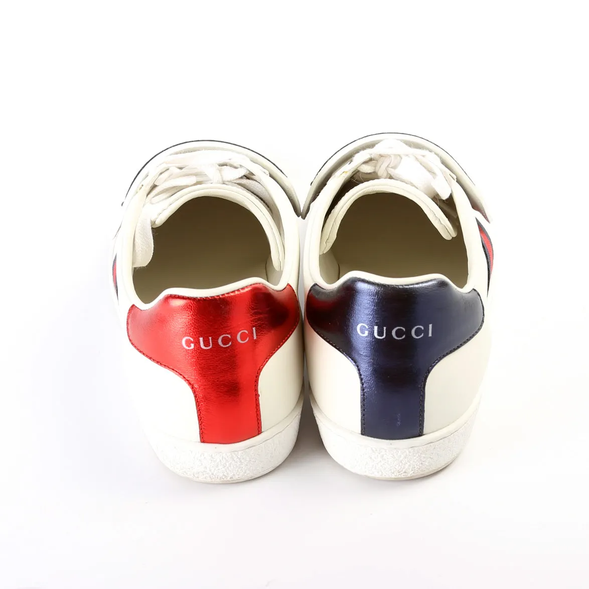 Ace Web Loved Embellished Velcro Leather Sneakers SIze 40
