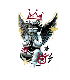 Air Jordan 1 Low OG "Year of the Dragon"  | illcurrency Military Green T-Shirt (Graffiti Angel)