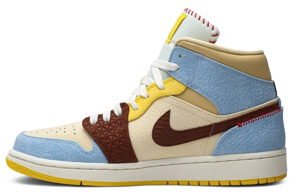 Air Jordan 1 Mid SE Fearless 'Maison Chateau Rouge'