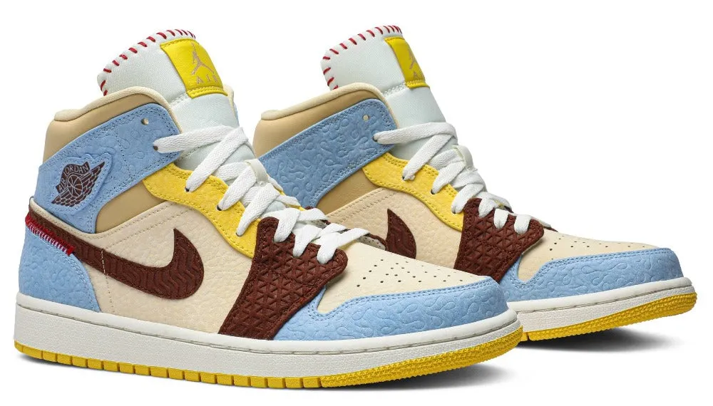 Air Jordan 1 Mid SE Fearless 'Maison Chateau Rouge'