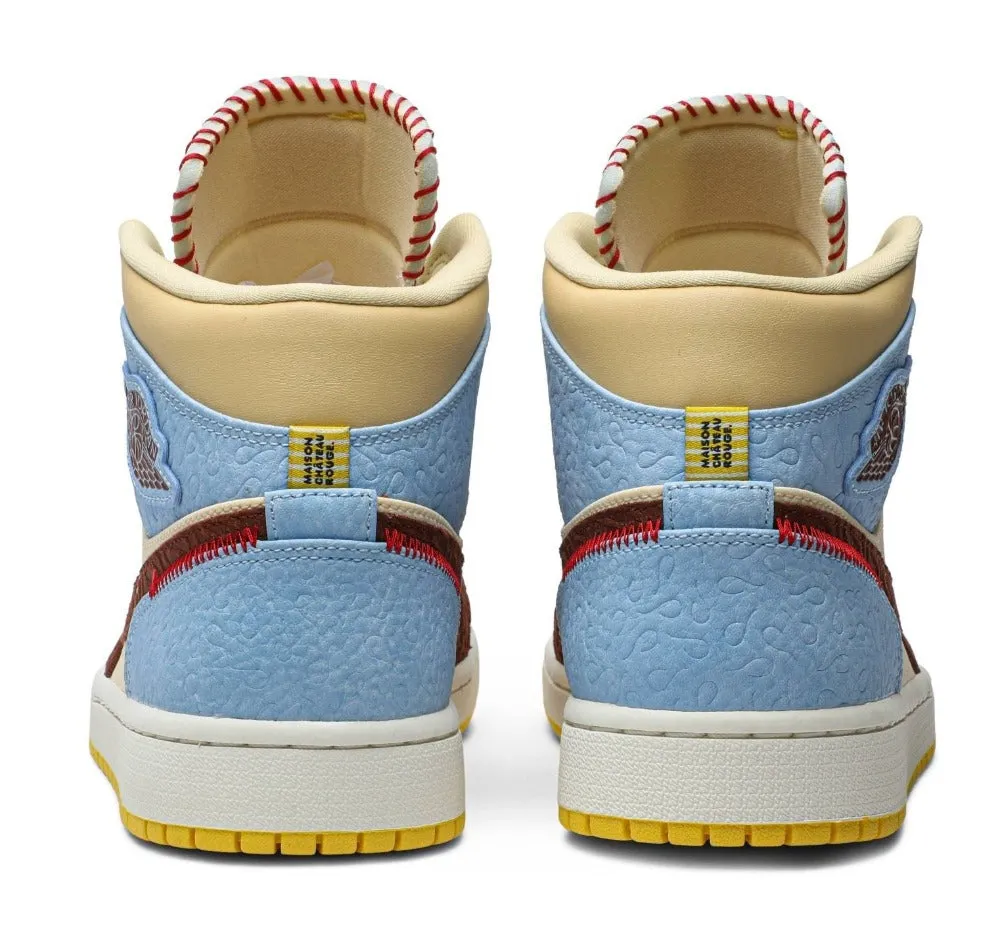 Air Jordan 1 Mid SE Fearless 'Maison Chateau Rouge'