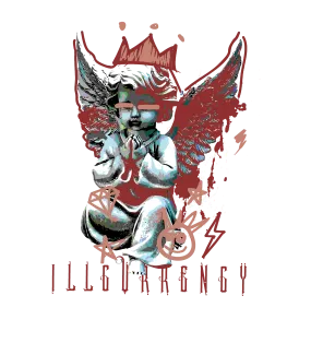 Air Jordan 13 Dune Red White T-Shirt (Graffiti Angel)| illcurrency