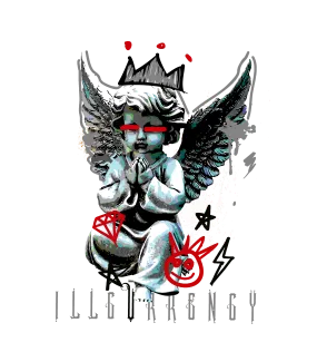 Air Jordan 2 “Python” | illcurrency White T-Shirt (Graffiti Angel)