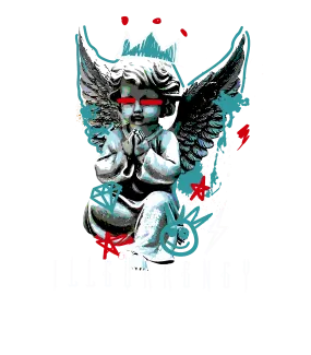 Air Jordan 3 GS Moto Black T-Shirt (Graffiti Angel)| illcurrency