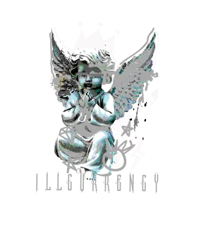 Air Jordan 4 Fear Pack Black T-Shirt (Graffiti Angel)| illcurrency