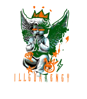 Air Jordan 5 GS Miami Hurricanes White T-Shirt (Graffiti Angel)| illcurrency