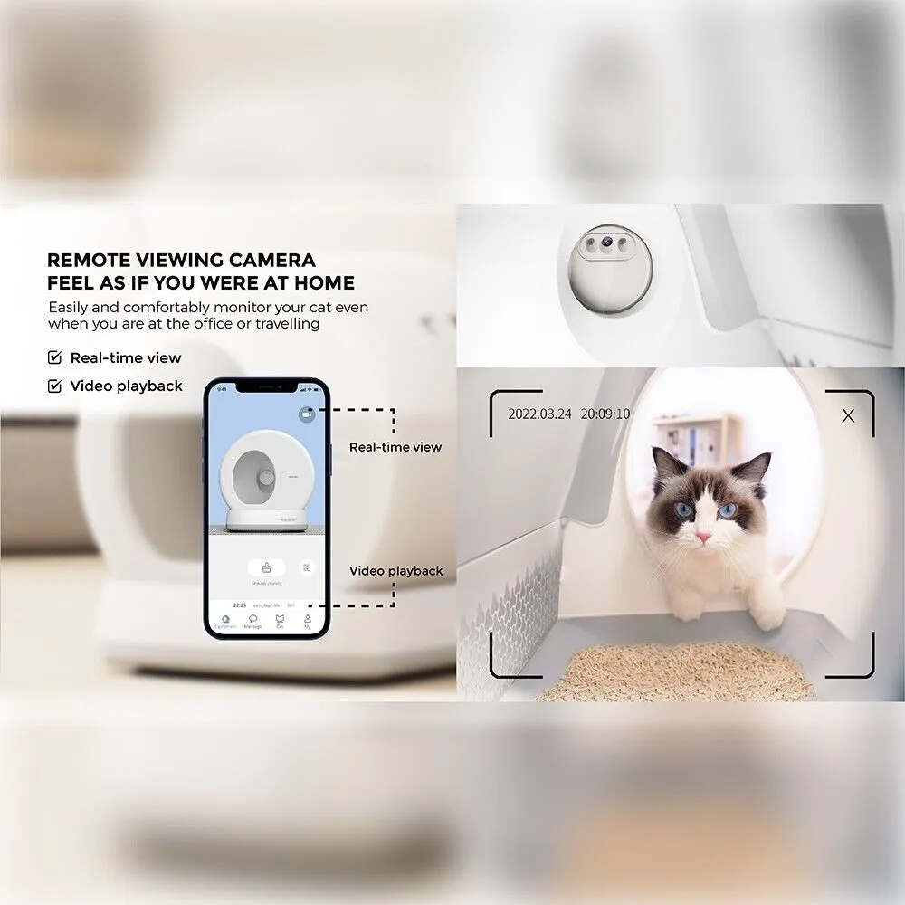 AirRobo Automatic Self Cleaning Cat Litter Tray Box