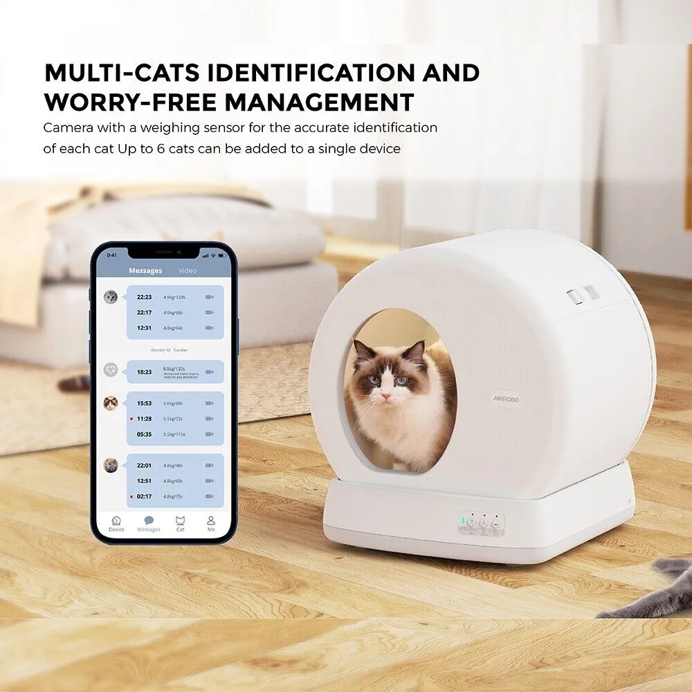 AirRobo Automatic Self Cleaning Cat Litter Tray Box