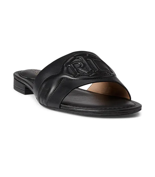 Alegra III Leather Slide Sandal Black