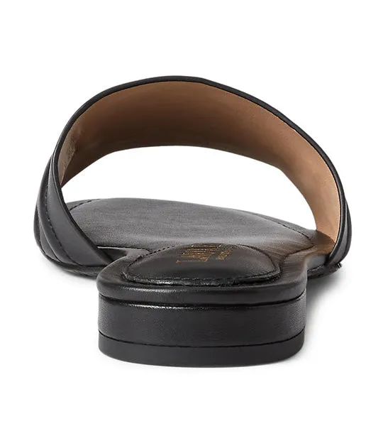 Alegra III Leather Slide Sandal Black