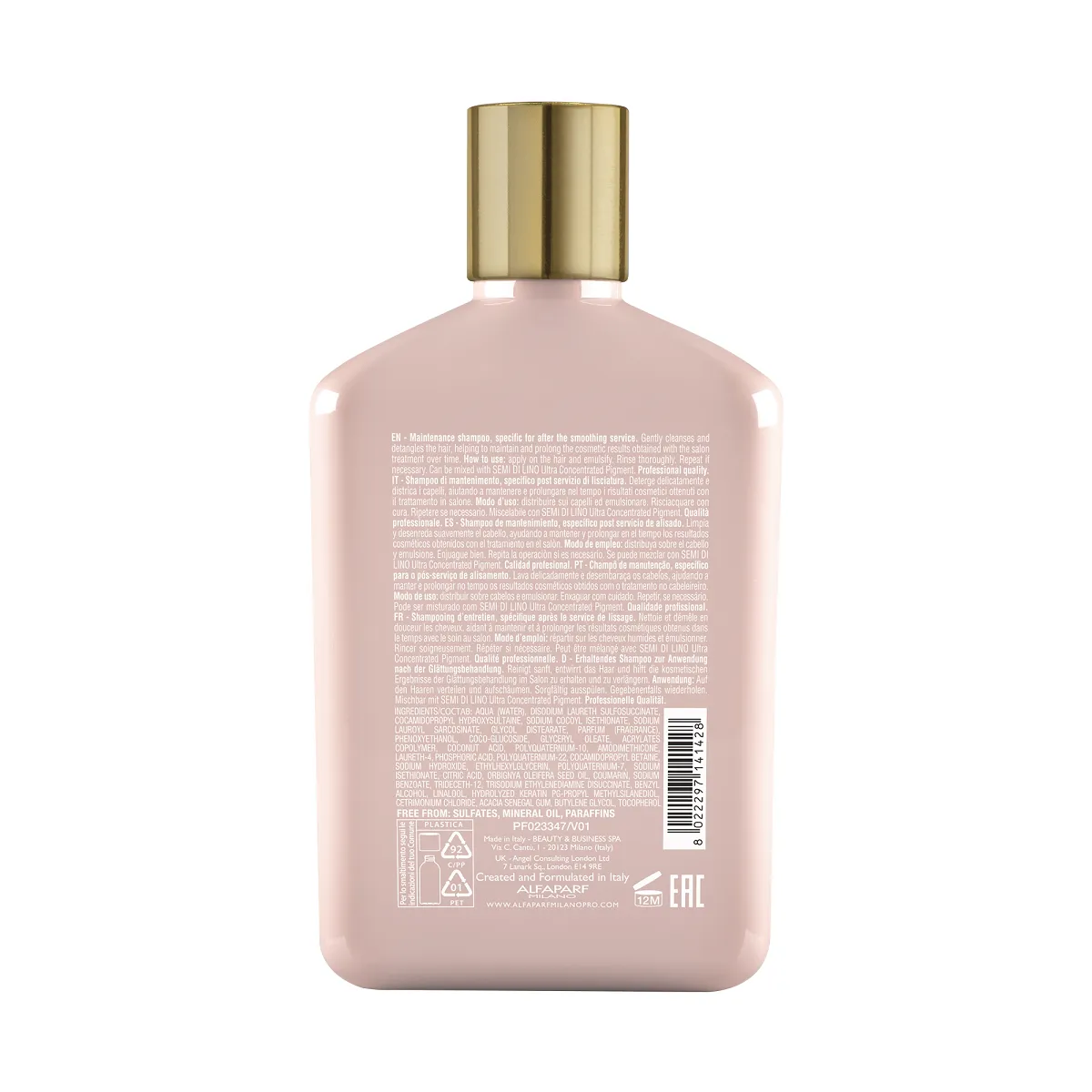 Alfaparf Milano Keratin Therapy Lisse Design Maintenance Shampoo 250ml