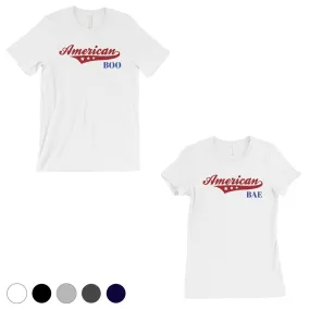 American Boo Bae Matching Couple Gift Shirts Grey For Him