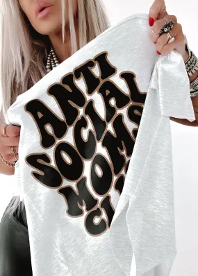 ANTISOCIAL MOMS CLUB SIDE SLIT TEE