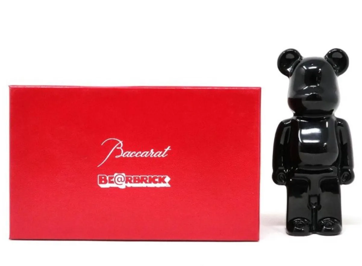 Baccarat Black 200% Be@rbrick Crystal Glass Art Toy by Medicom