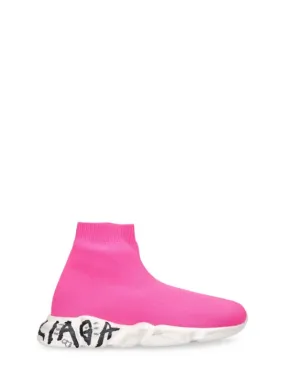 Balenciaga   Speed LT Graffiti recycled knit sneakers 