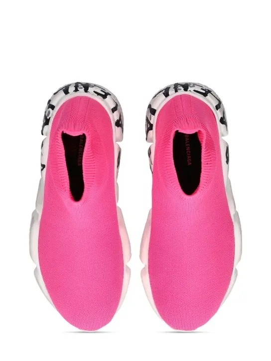 Balenciaga   Speed LT Graffiti recycled knit sneakers 