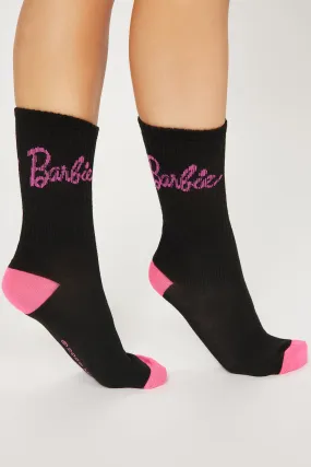 Barbie Besties Socks  - Black/Pink