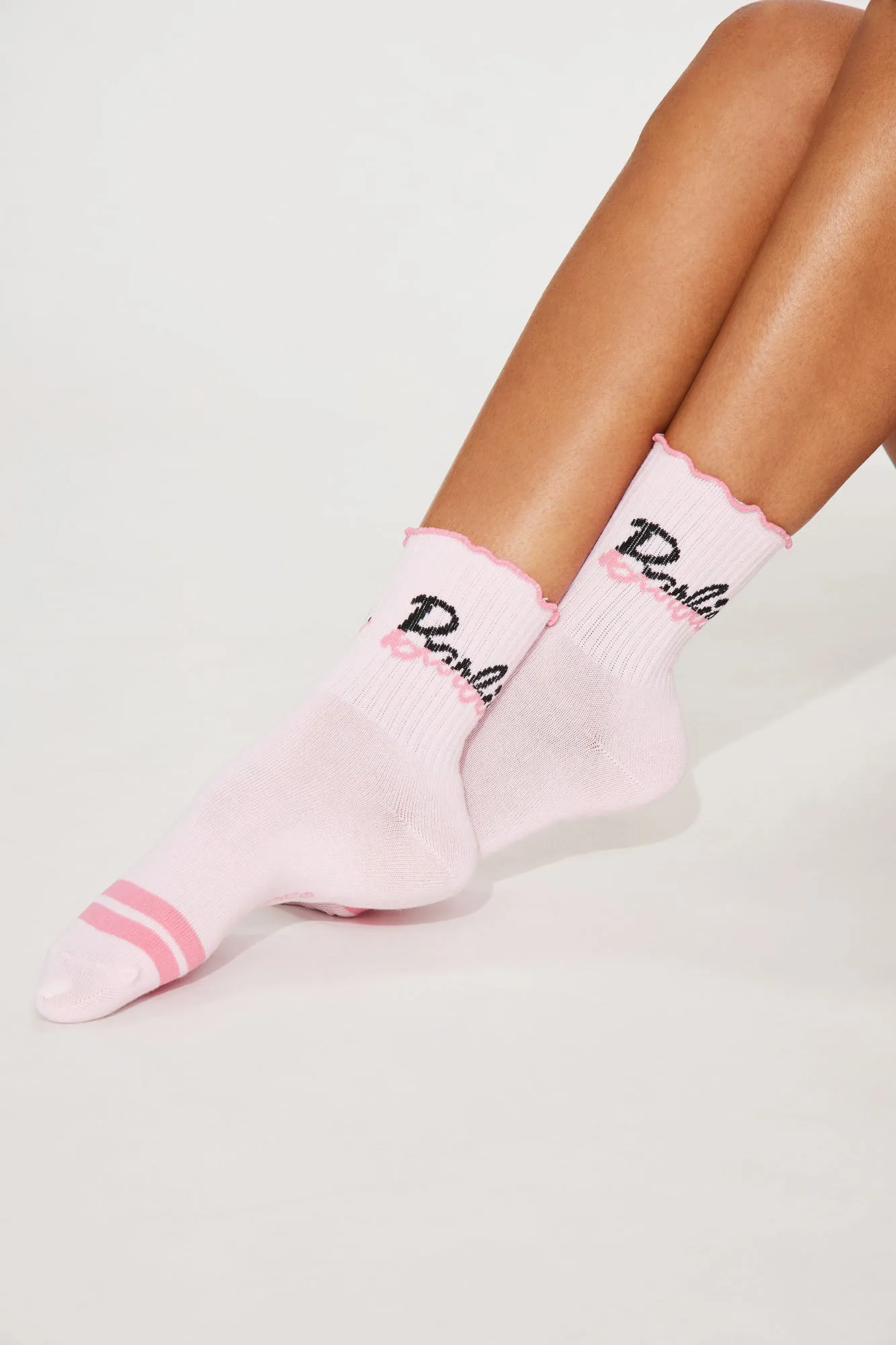 Barbie Vibes 2 Pack Sock Set - Pink/combo