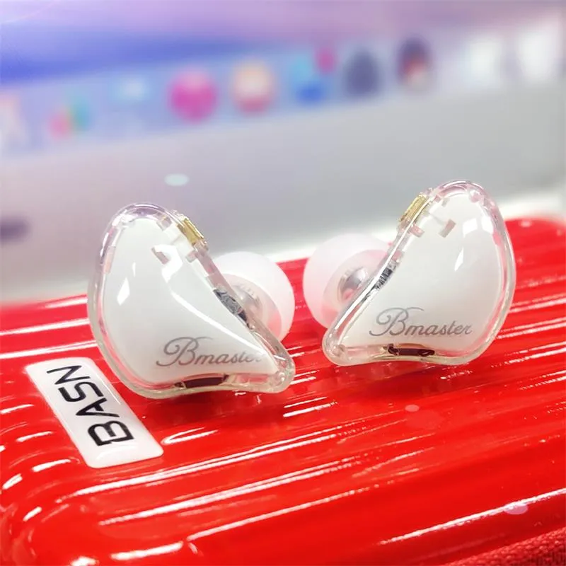 BASN Bmaster Triple Drivers In Ear Monitor Headphones (White)
