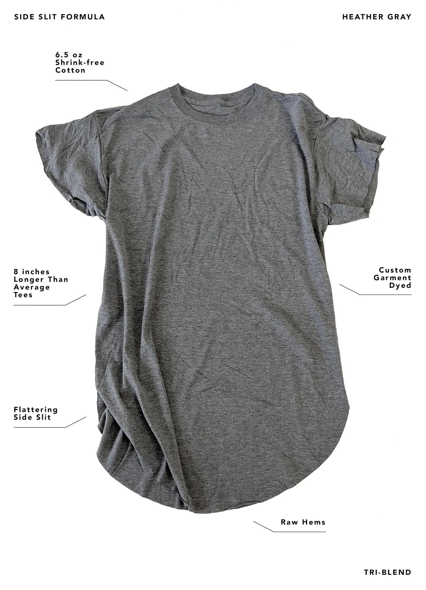 BE KIND (IT'S NOT THAT HARD TO DO) SIDE SLIT TEE