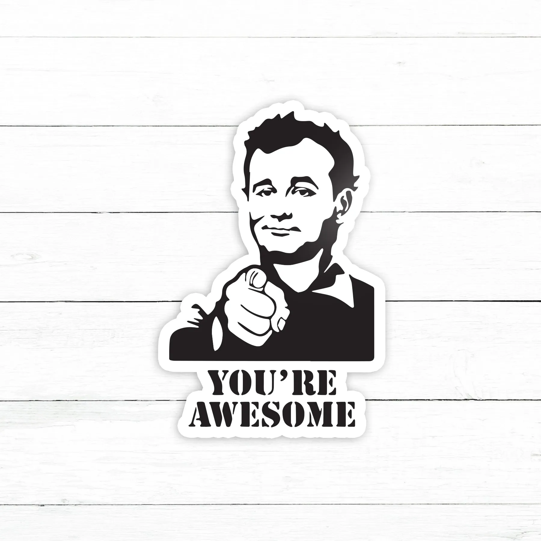 Bill Murray Sticker | Waterproof Vinyl Decal | 3in