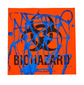 Biohazard Slap-Up Label Sticker Original Tag Art by Saber