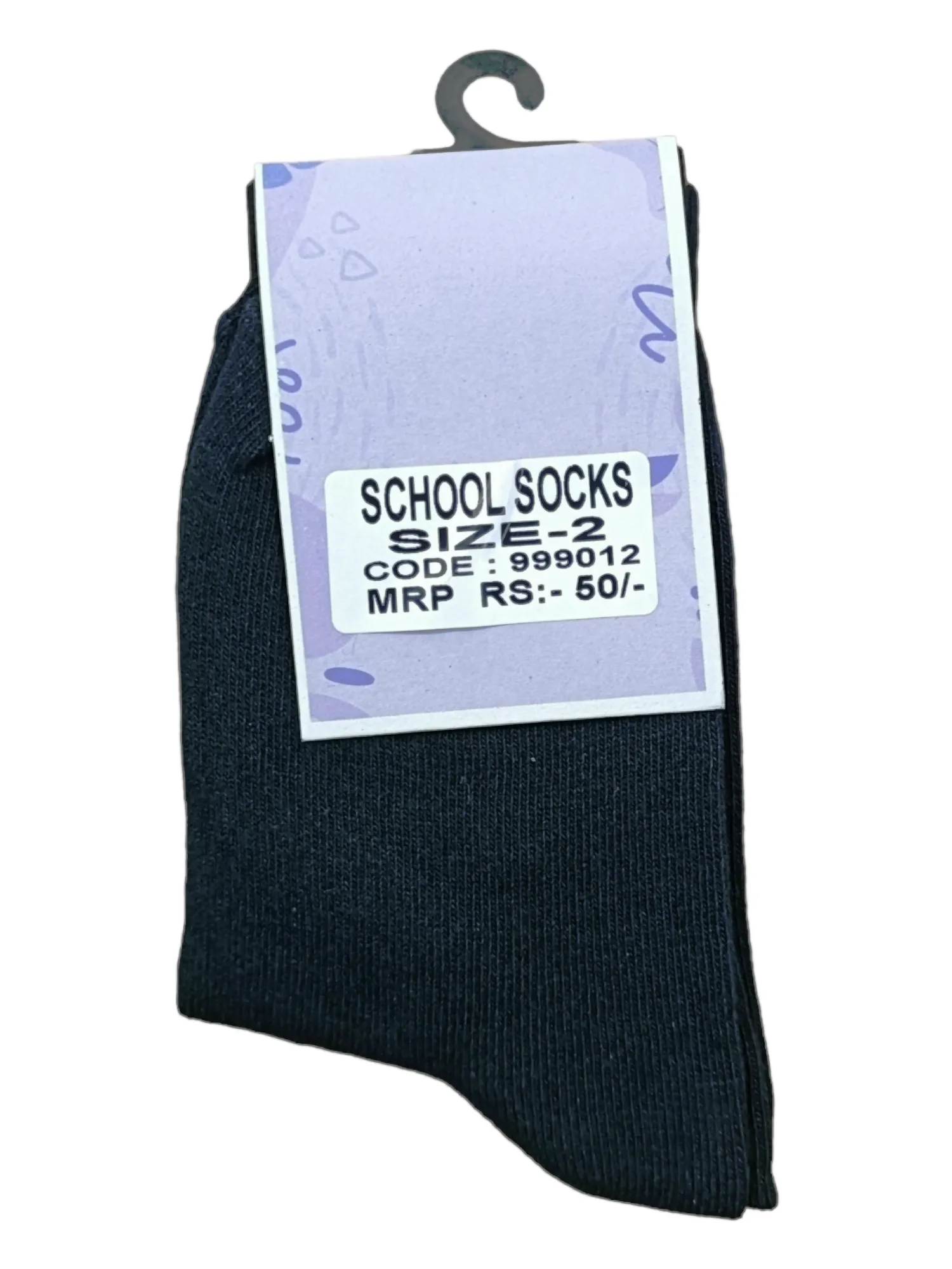 Black School socks 999012 (2 Size)