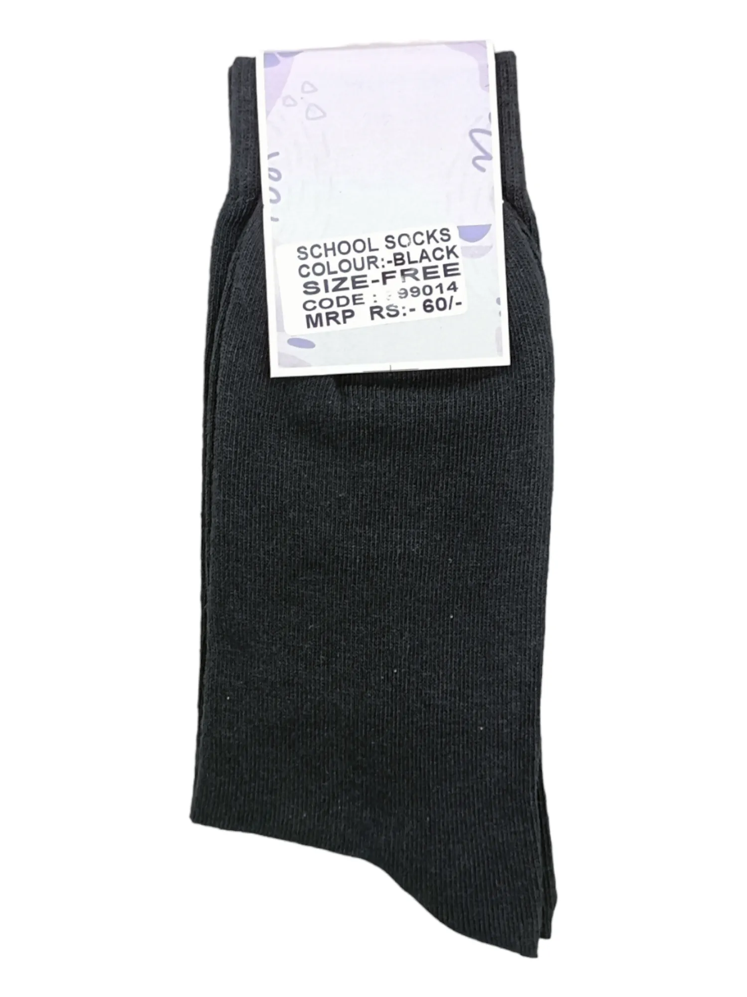 Black School socks 999014 (Free Size)