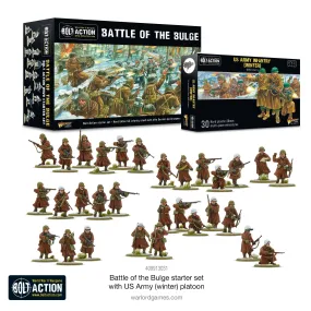 Bolt Action - Battle Of The Bulge Starter Set With Us Army (Winter) Platoon