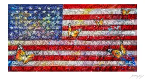 Born on the 4th Giclee Print by Risk Rock