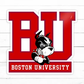 Boston University Sticker | Waterproof Vinyl Decal | 3in