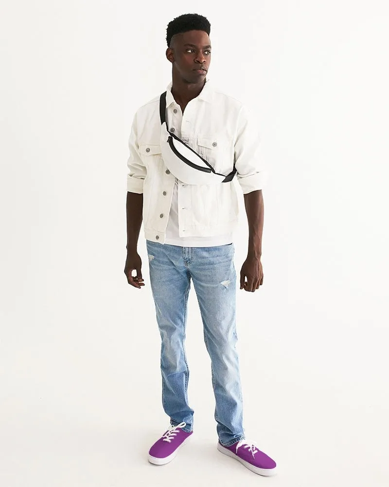 Bright Purple Men's Canvas Sneakers | Men's | Bright Pure Purple | C50M100Y0K0