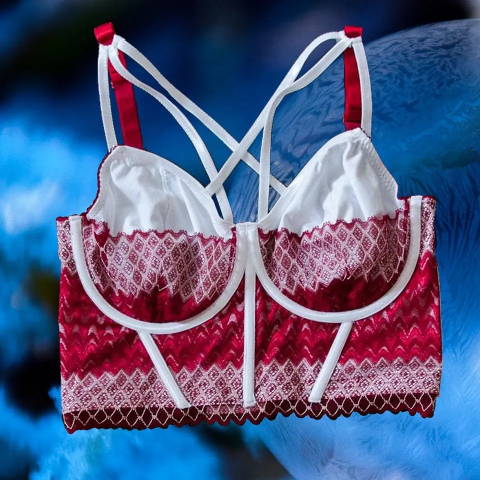 Christmas Candy Lace Bra Kit