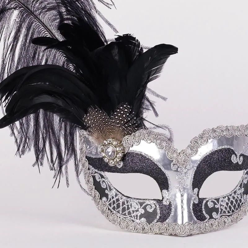 Colombina Can Can Silver Black