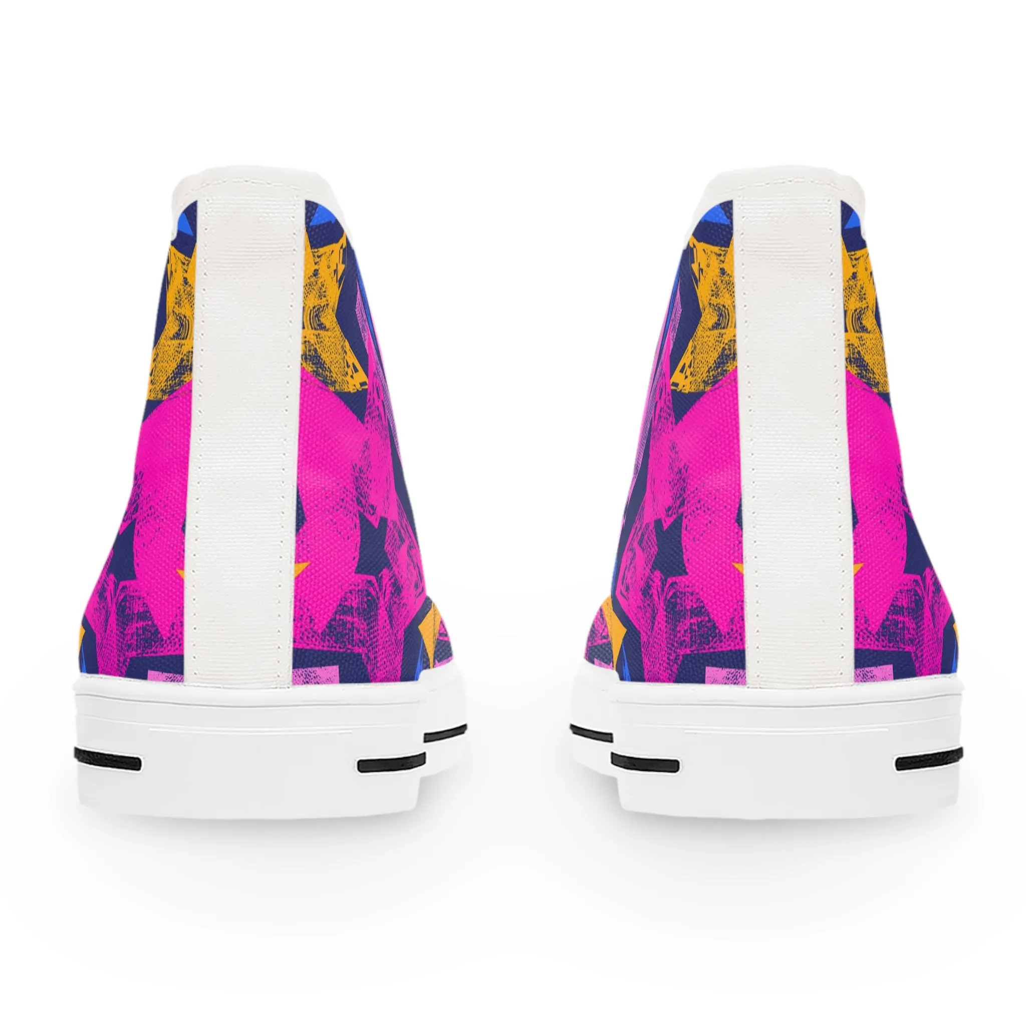 Colorful Abstract Pattern Women's High Top Sneakers