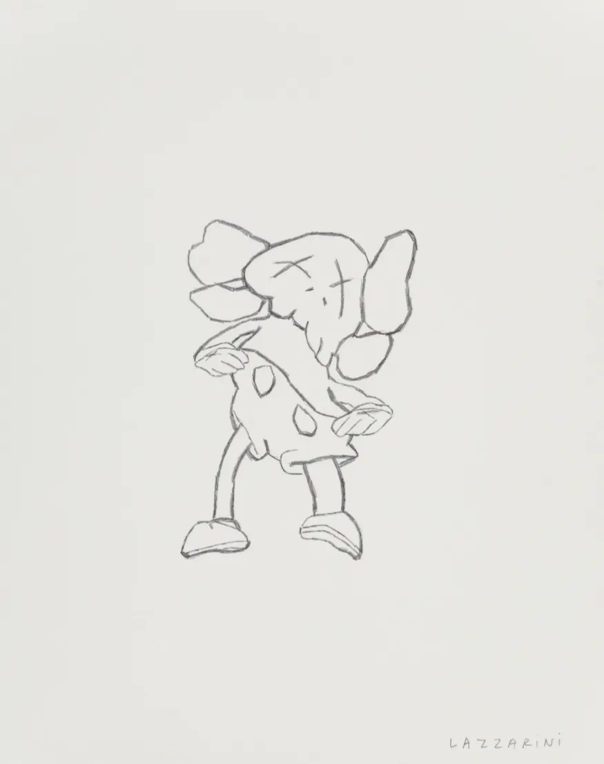Companion Model Drawing Original Graphite Drawing by Robert Lazzarini