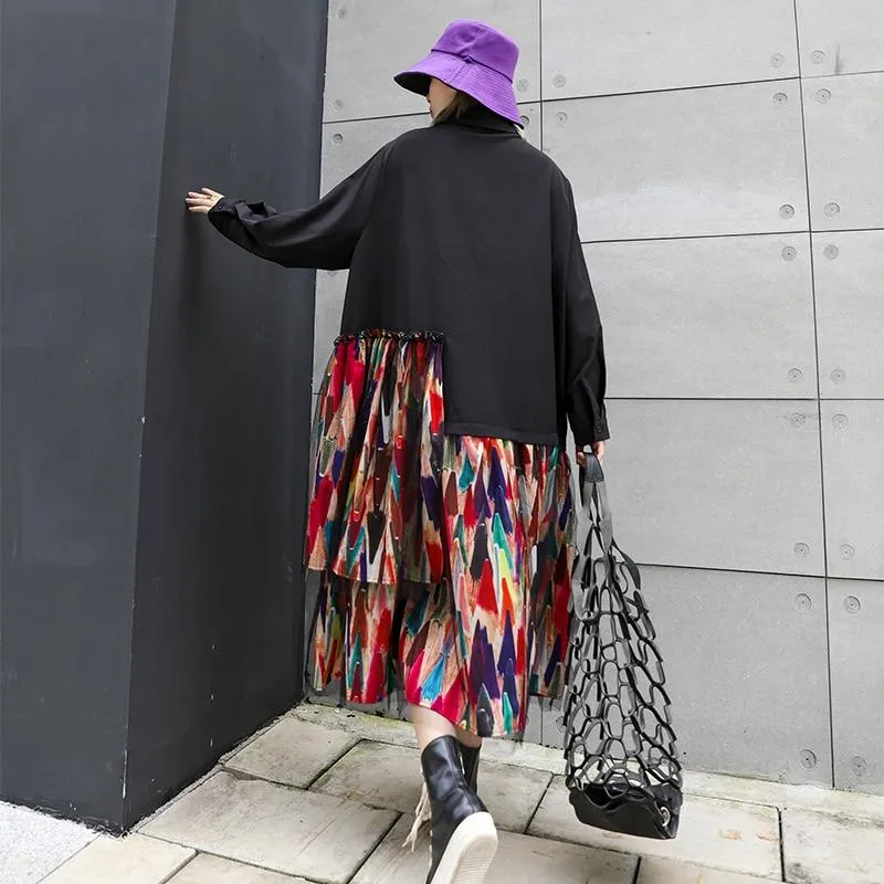 Confetti Asymmetrical Shirt Dress | Millennials