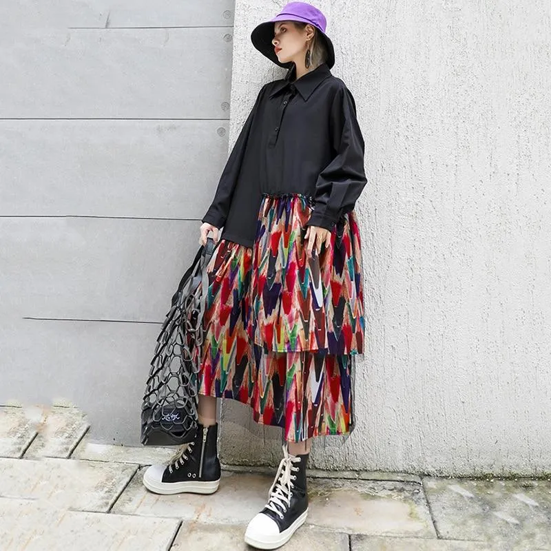 Confetti Asymmetrical Shirt Dress | Millennials