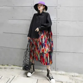 Confetti Asymmetrical Shirt Dress | Millennials