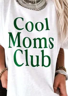 COOL MOMS CLUB SIDE SLIT TEE