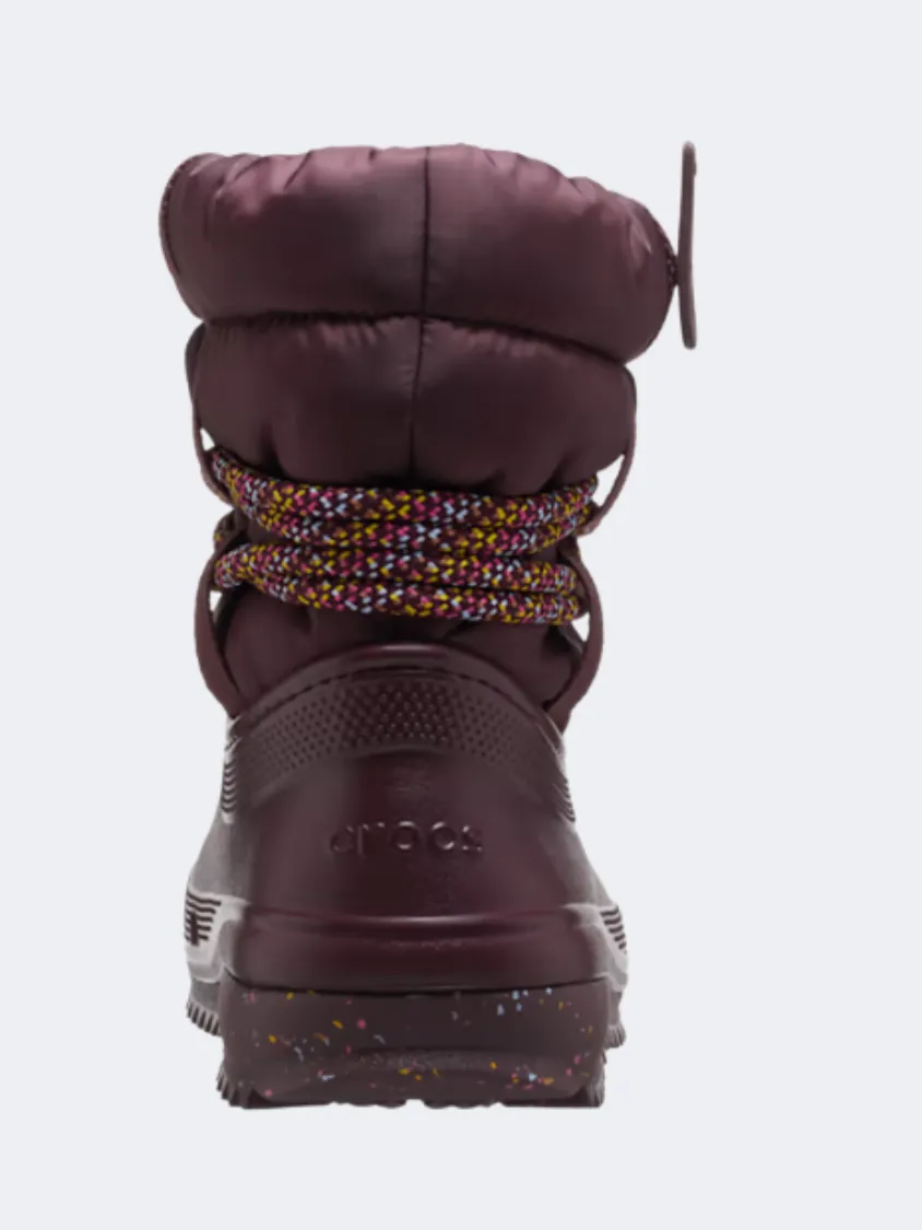 Crocs Classic Neo Women Lifestyle After Ski Dark Cherry