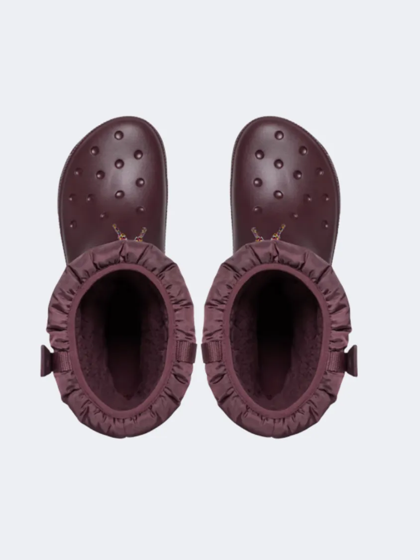 Crocs Classic Neo Women Lifestyle After Ski Dark Cherry