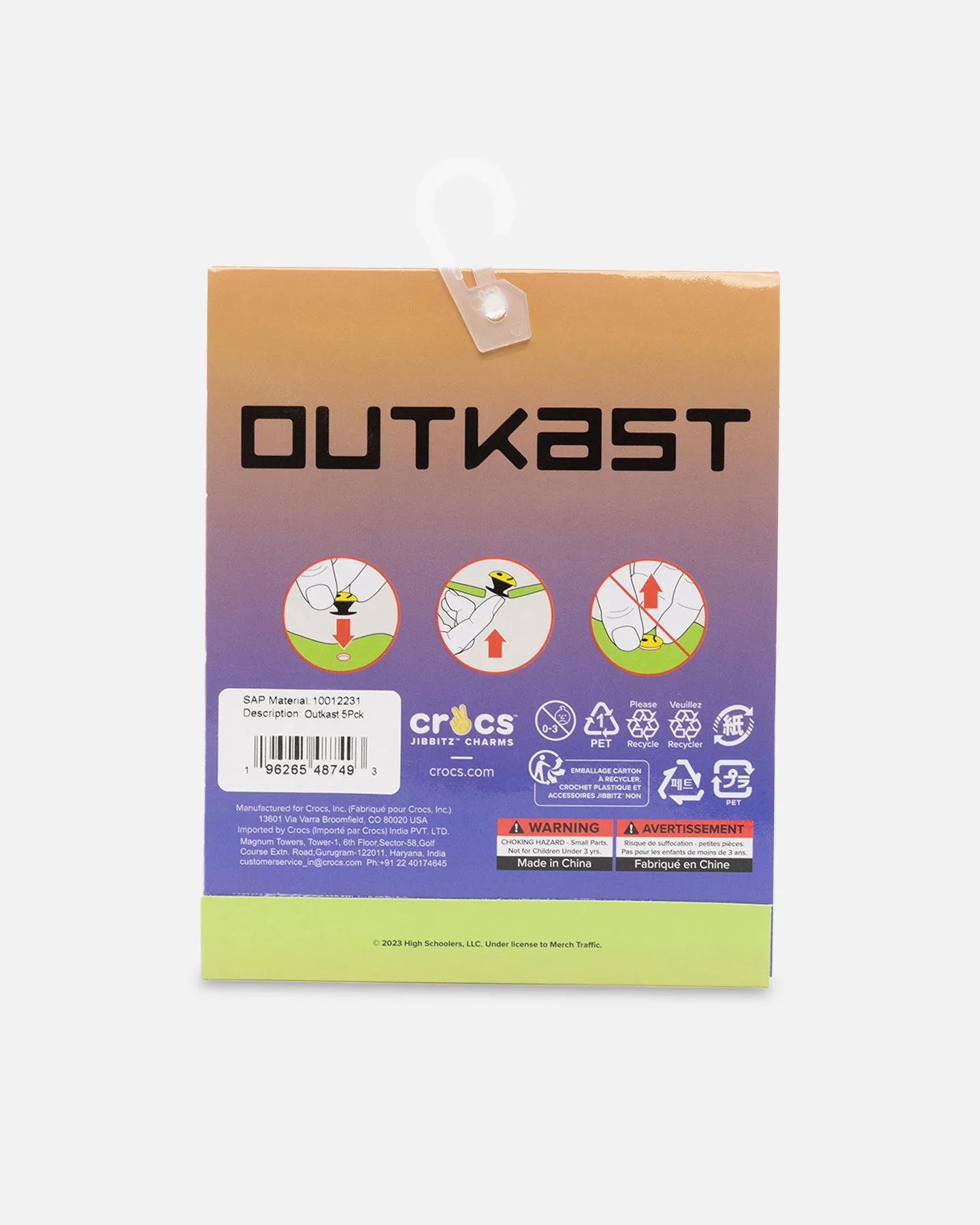 Crocs X Outkast 5 Pack Jibbitz™ Charms Multi